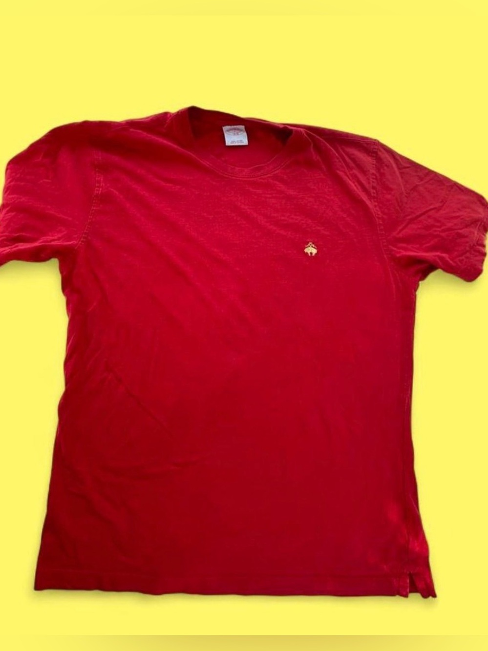 Brooks Brothers Classic Red Embroidered Logo T-Shirt Size L